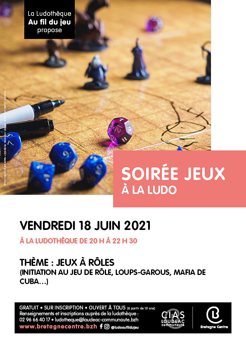 Affiche soirée jeux de la ludothèque Affiche soirée jeux de la ludothèque