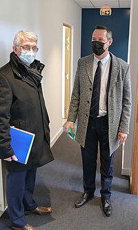 Xavier HAMON, Président de Loudéac communauté, et Thierry MOSIMANN, Préfet des Côtes d’Armor